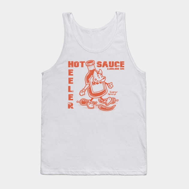 Heeler Hot Sauce - Extra Spicy Tank Top by Elspeth Rose Design